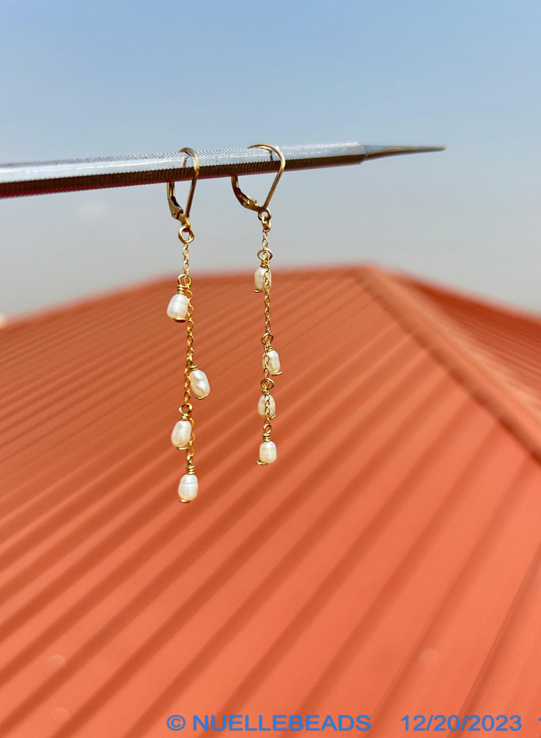  Freshwater Pearl Cluster Earrings