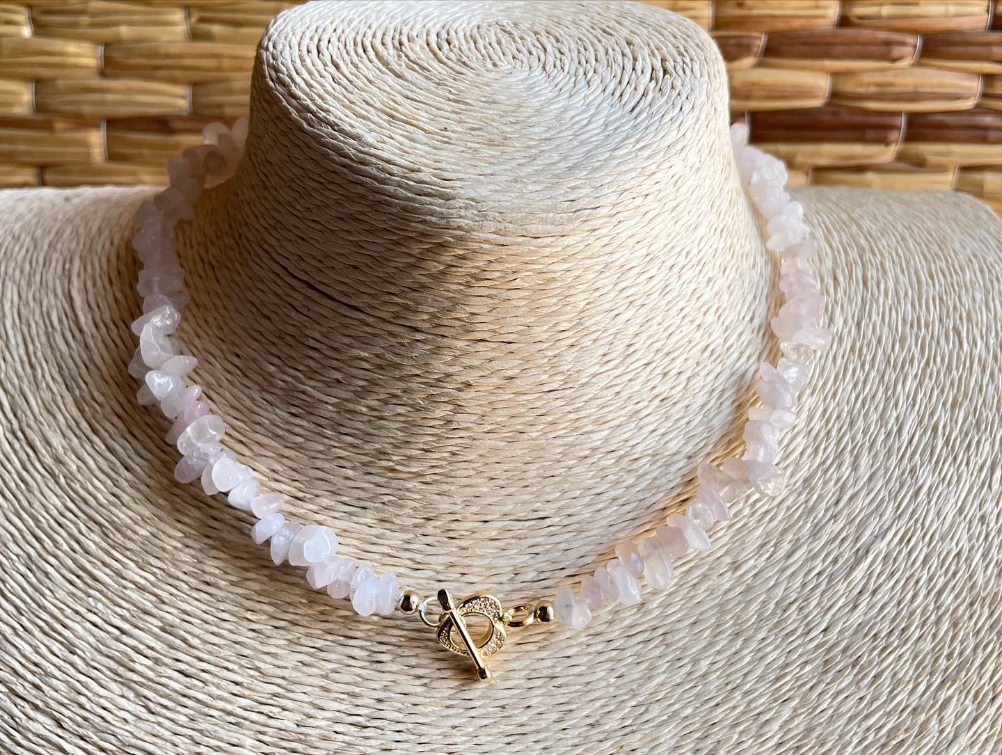 Rose Quartz jewellery set